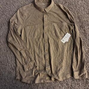 Nordstrom Men's Brown and Green Shirt